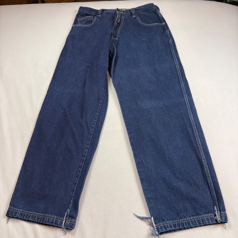VTG Willie Esco Duns 1967 Baggy Wide Leg Hip Hop Jeans Mens 36x34 Dark Wash Y2K